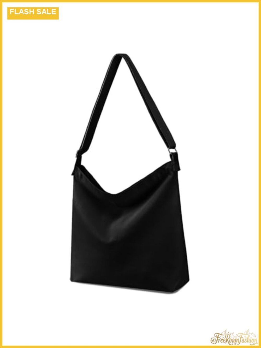 Large Canvas Crossbody Tote Hobo Shoulder Bag Eco-Friendly Recycled DIY Gift